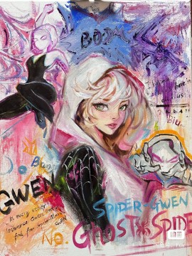 Fev's Marvel Spider-Gwen Gwen Stacy Hot Sexy Painting 1